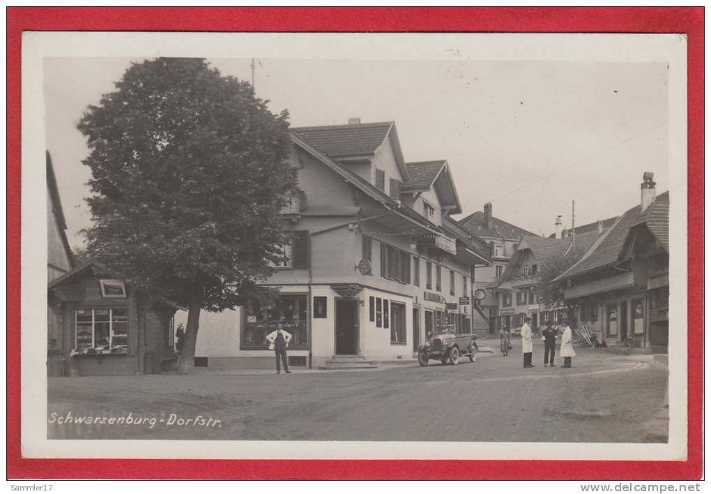 SCHWARZENBURG DORFSTRASSE, FOTOKARTE - Schwarzenburg