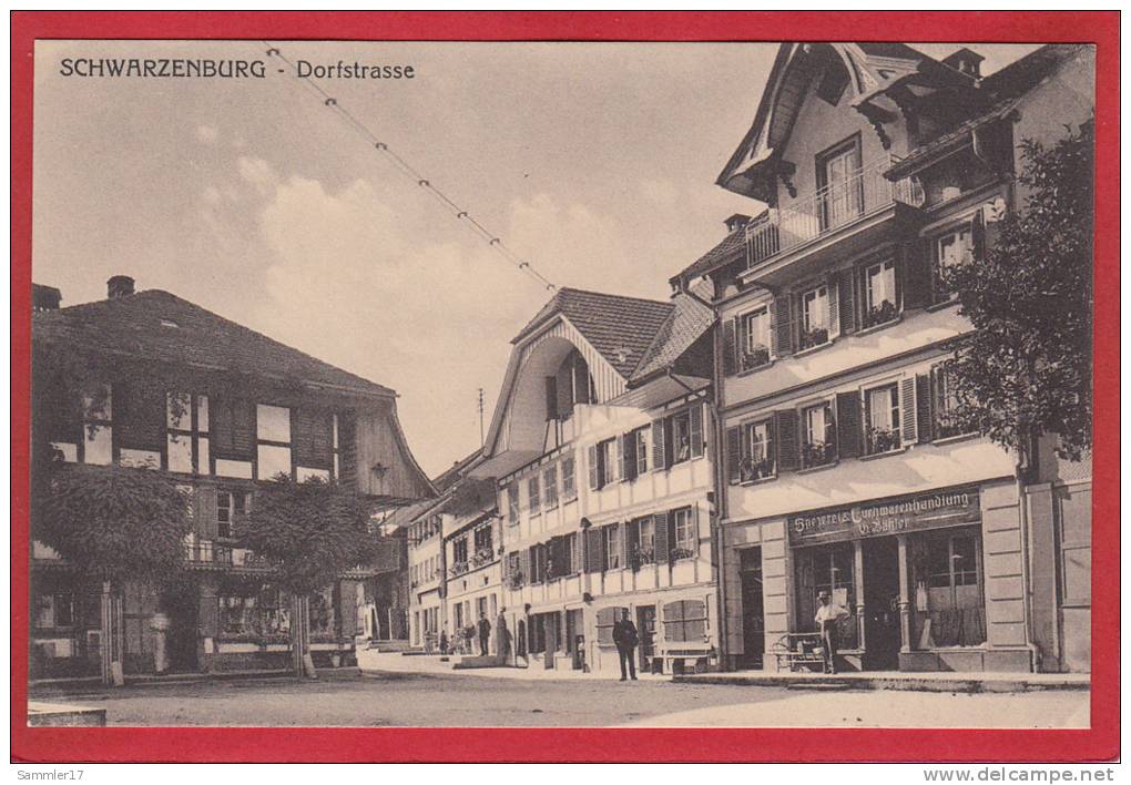 SCHWARZENBURG DORFSTRASSE, LICHTDRUCK - Schwarzenburg