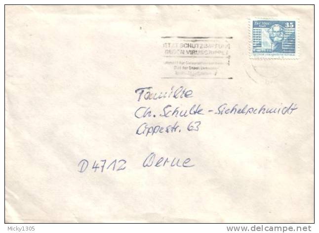DDR / GDR - Umschlag Echt Gelaufen / Cover Used (Q714)- - Lettres & Documents