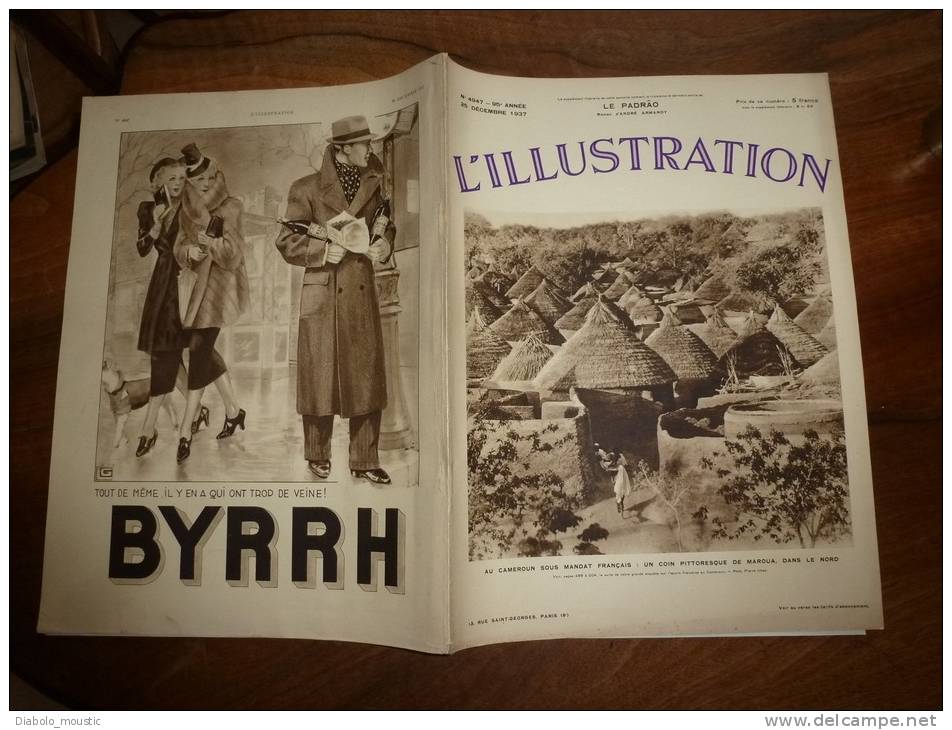N° 4947 Du 25-12-1937  : Pub NESTLE ; Ramadan ; USA , Arizona Et New-Mexique ; CAMEROUN Chez Les Bamiléké ; Les Pygmées - L'Illustration