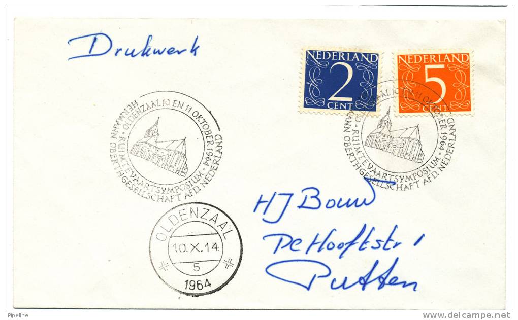 Netherlands Cover With Special Cancel Oldenzaal 10-10-1964 - Covers & Documents