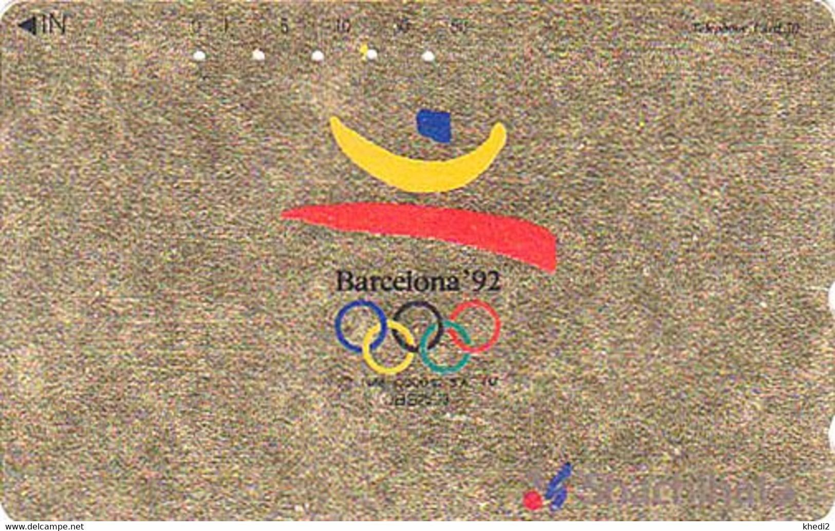 TC DOREE JAPON / 290-28455 - JEUX OLYMPIQUES BARCELONE 1992 - OLYMPIC GAMES SPAIN Sport JAPAN Free GOLD Phonecard - 168 - Olympic Games