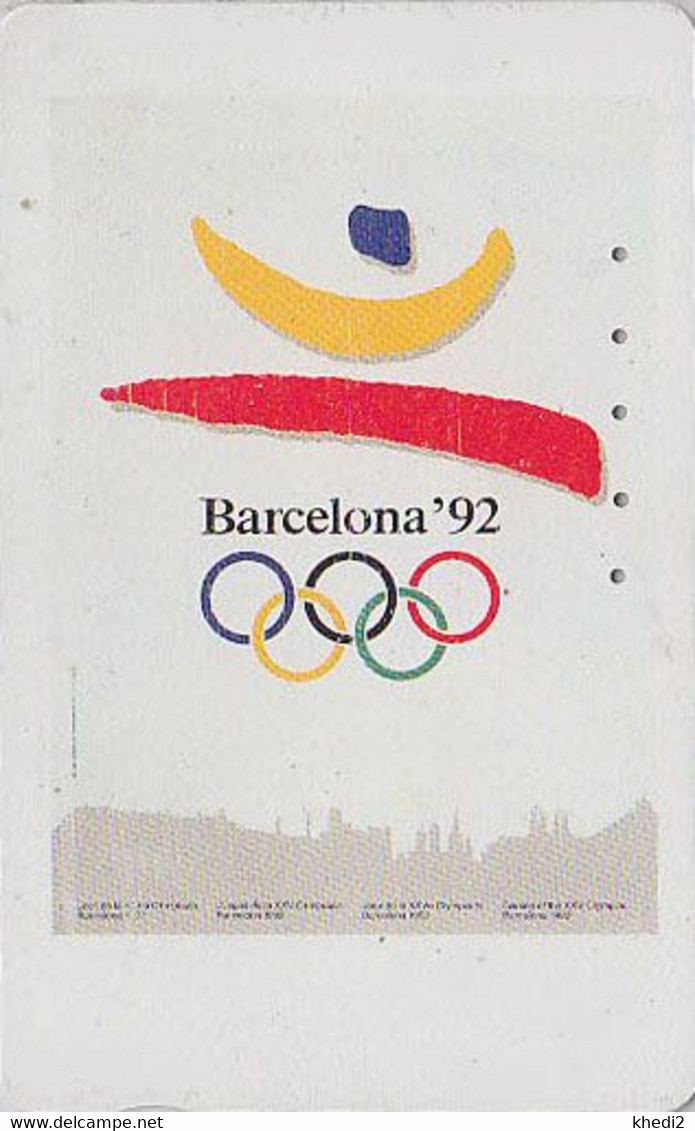 TC JAPON / 110-011 - JEUX OLYMPIQUES BARCELONE 1992 / Logo & Silhouette Ville - OLYMPIC GAMES SPAIN JAPAN Sport PC 176 - Olympic Games