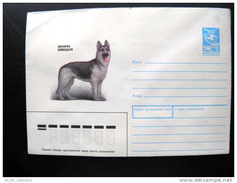 Cover From USSR, Animal Fauna German Shepherd Dog - Chiens