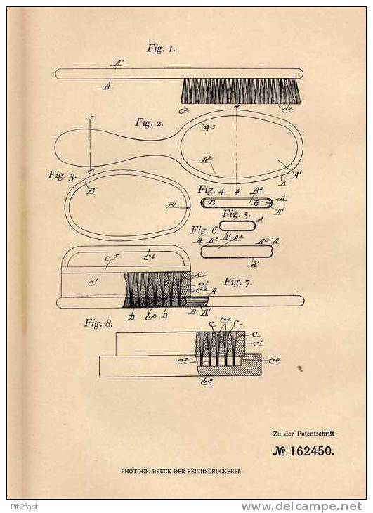 Original Patentschrift - Universal Brush Comp. In Troy , USA , 1902 , Herstellung Von Bürsten !!! - 1900-1940
