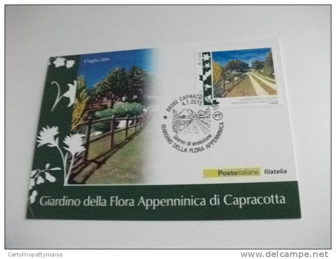 Cartolina Maximun F.d.c. Giardino Della Flora Appenninica Di Capracotta - FDC