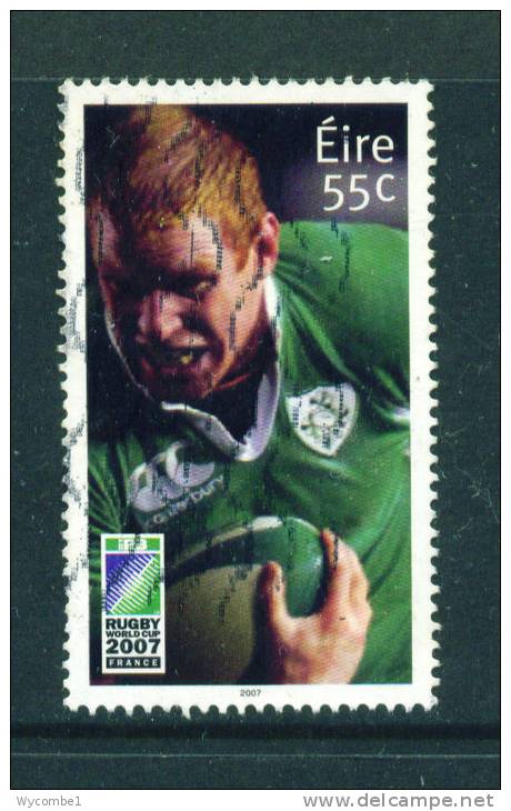 IRELAND  -  2007  Rugby World Cup  55c  FU  (stock Scan) - Gebruikt