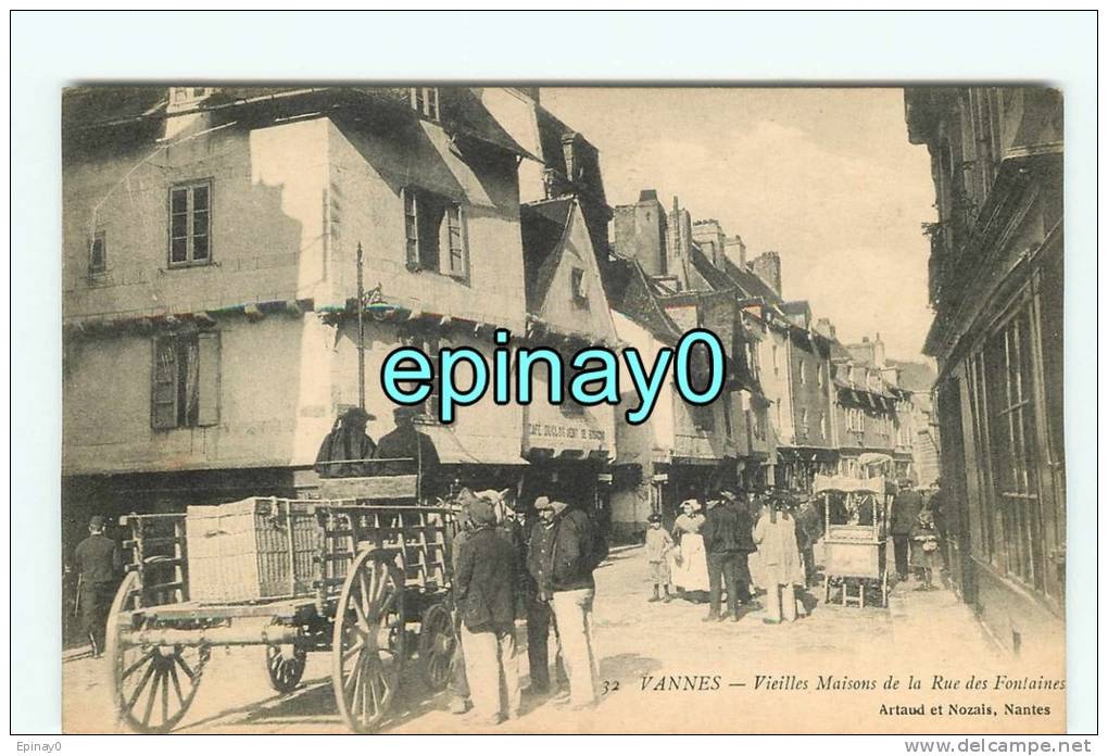 B - 56 - VANNES - VENTE FLASH - Le Marché Rue Des Fontaines - édition Artaud - Vannes