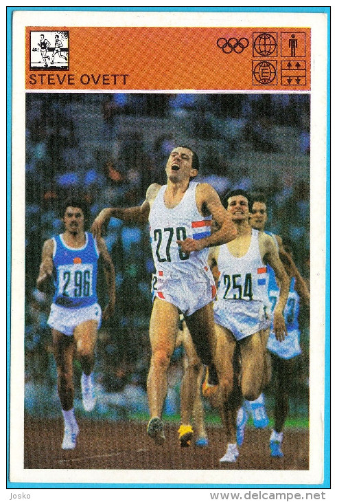 STEVE OVETT - England British Athletics ( Yugoslavia Vintage Card Svijet Sporta ) Athlétisme Athletik Atletismo Atletica - Athlétisme