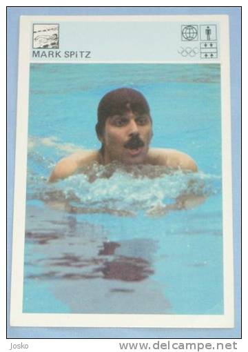 MARK SPITZ Usa - Yugoslavia Vintage Card Svijet Sporta * Swimming Natation Natación Schwimmen Nuoto Zwemmen Zwemsport - Natation