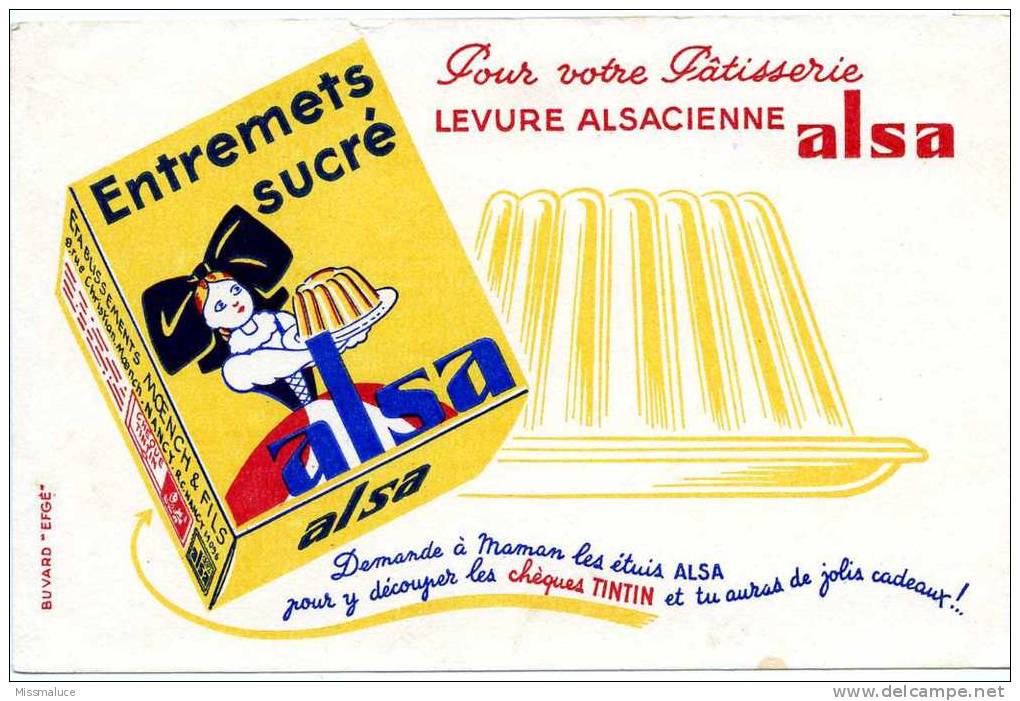 Buvards Alsa Levure Alsacienne Entremets - Dulces & Biscochos