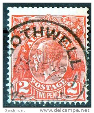 Australia 1931 King George V 2d Red C Of A  Wmk - BOTHWELL TASMANIA PM - Used Stamps