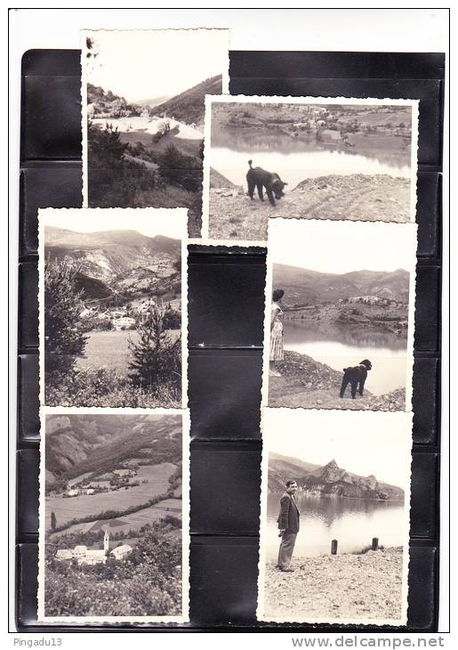 Alpes Haute Provence Barrage Castillon St Julien Verdon Sept 1956 Bel Ensemnble 6 Photos Format Sympa - Lugares