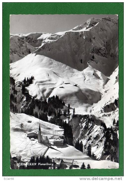 SCHROCKEN (Autriche-Vorarlberg) - Vue Générale Aérienne      CPSM Année1956 - Schröcken