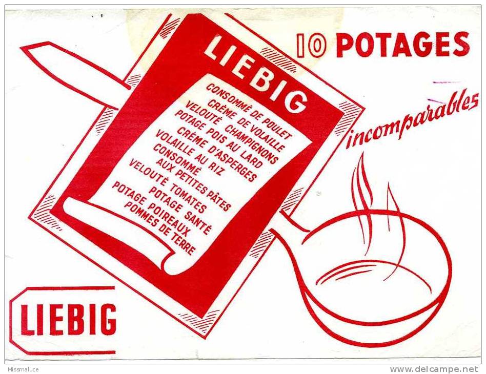 Buvards Liebig - Potages & Sauces