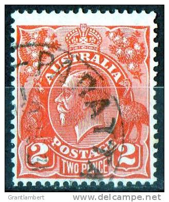 Australia 1926 King George V 2d Red Small Multiple Wmk - PARATTAH TASMANIA PM - Used Stamps