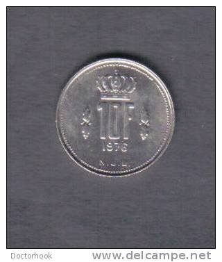 LUXEMBOURG    10  FRANCS  1976 (KM # 57) - Luxemburg