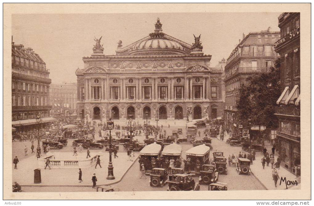 Paris - La Place De L´Opéra - - Taxi & Carrozzelle