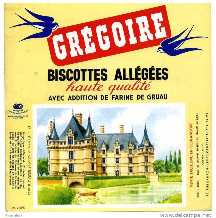 Buvards Biscottes Grégoire Azay Le Rideau - Zwieback