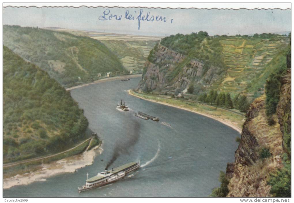 BR15835 Der Rhein Im Felsental Der Loreley   2 Scans - Loreley