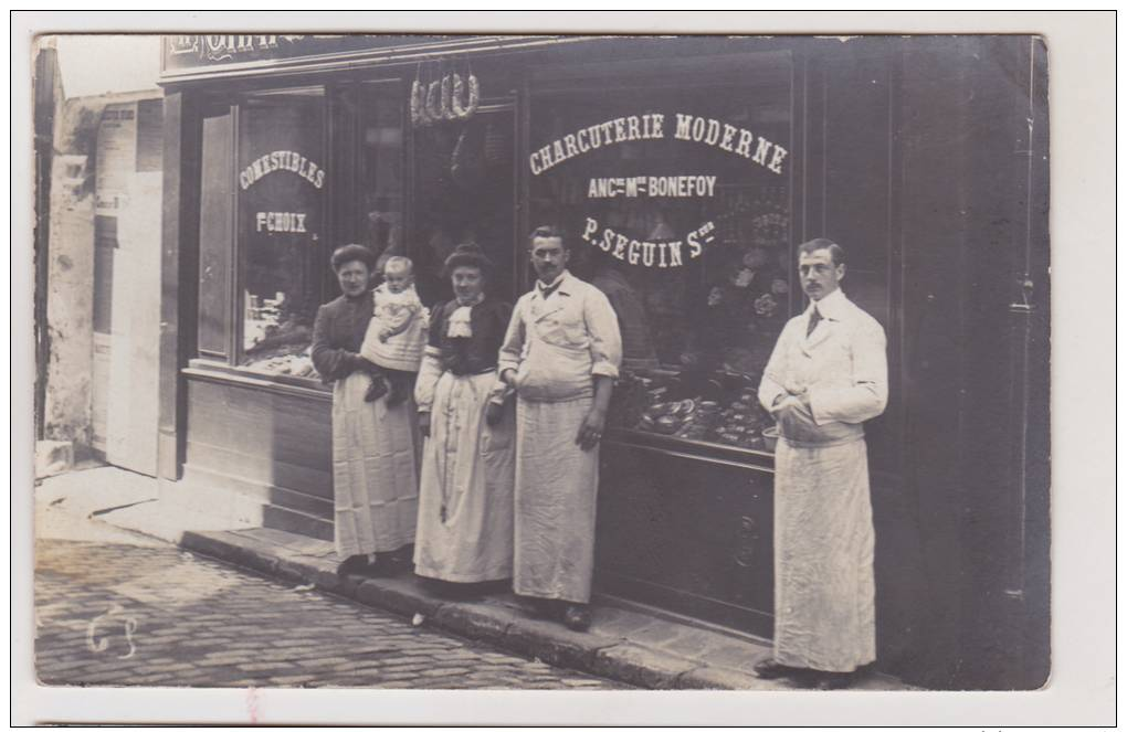 CHARCUTERIE MODERNE  Carte Photo Bonefoy Seguin Commerce - Magasins