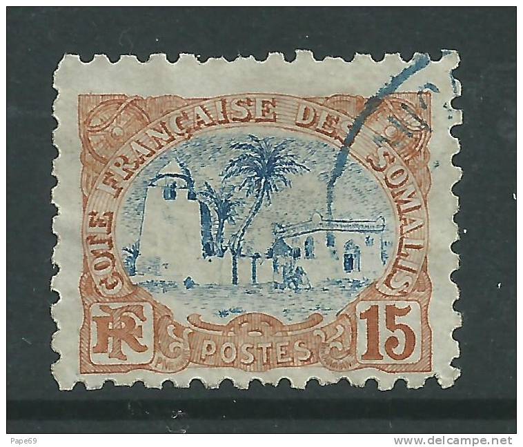 Cote Des Somalis N° 42 O 15 C. Jaune-brun Et Bleu Oblitération   Faible Sinon TB - Gebraucht