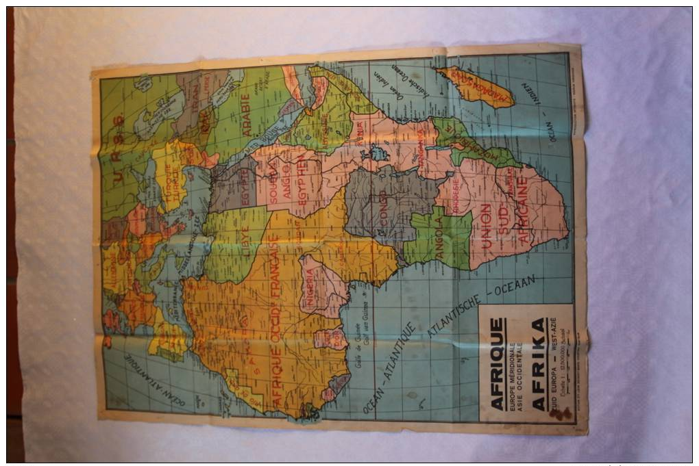 Carte D' Afrique - Afrika - Geographical Maps