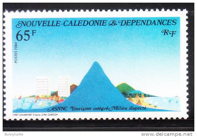 New Caledonia 1984 Environmental Preservation Island Scene MNH - Unused Stamps