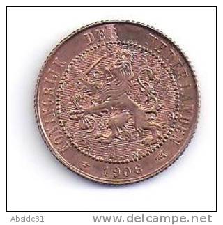 PAYS BAS - 2,5 Cent - 1906 - 2.5 Centavos