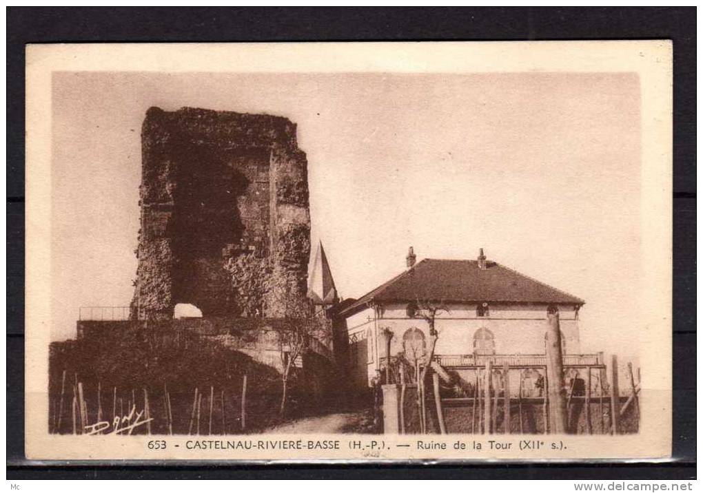 65 - Castelnau-Rivière-Basse - Ruine De La Tour - Castelnau Riviere Basse