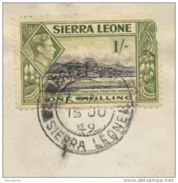 SIERRA LEONE - GB / 1949 LETTRE AVION POUR LA FRANCE  (ref 3153) - Sierra Leone (...-1960)