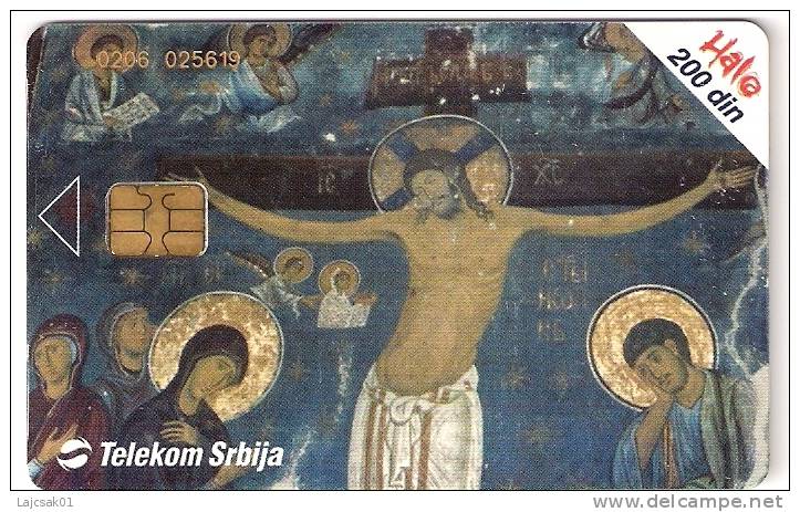 SERBIA 200.000 / 10. 2003. Fresco From Monastery Studenica. - Yugoslavia