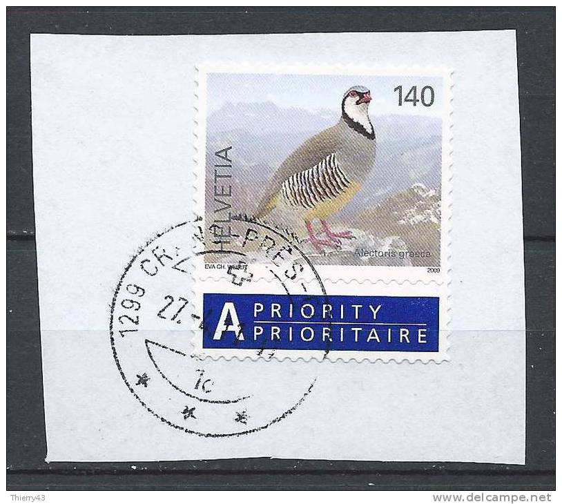 Suisse - Schweiz  2009 -  Bird, Steinhuhn, Alectoris Graeca  Mi. 2099  Oblitéré, Used, Gest. - Hühnervögel & Fasanen