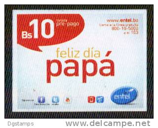 Bolivia 2012. Tarjeta Pre-Pago ENTEL. Día Del Padre.  Feliz Dia Papá. - Culture