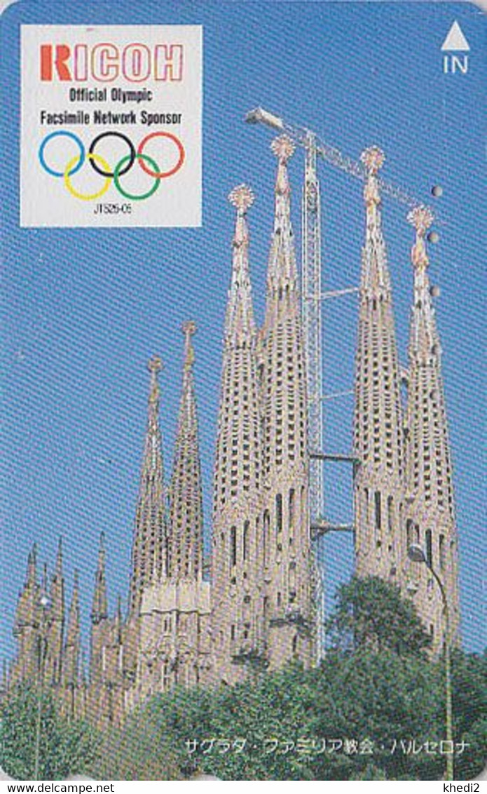 TC JAPON / 110-011 - JEUX OLYMPIQUES BARCELONE 1992 / SAGRADA FAMILIA / GAUDI - OLYMPIC GAMES SPAIN JAPAN Sport - 179 - Juegos Olímpicos