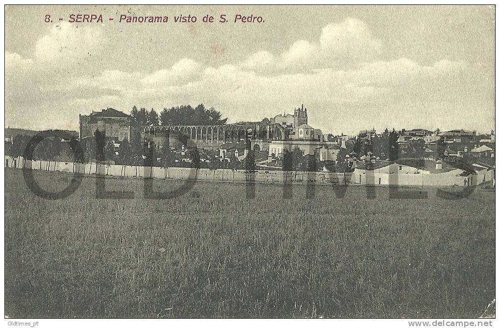 PORTUGAL - SERPA - PANORAMA VISTO DE S.PEDRO - 1905 PC - Beja