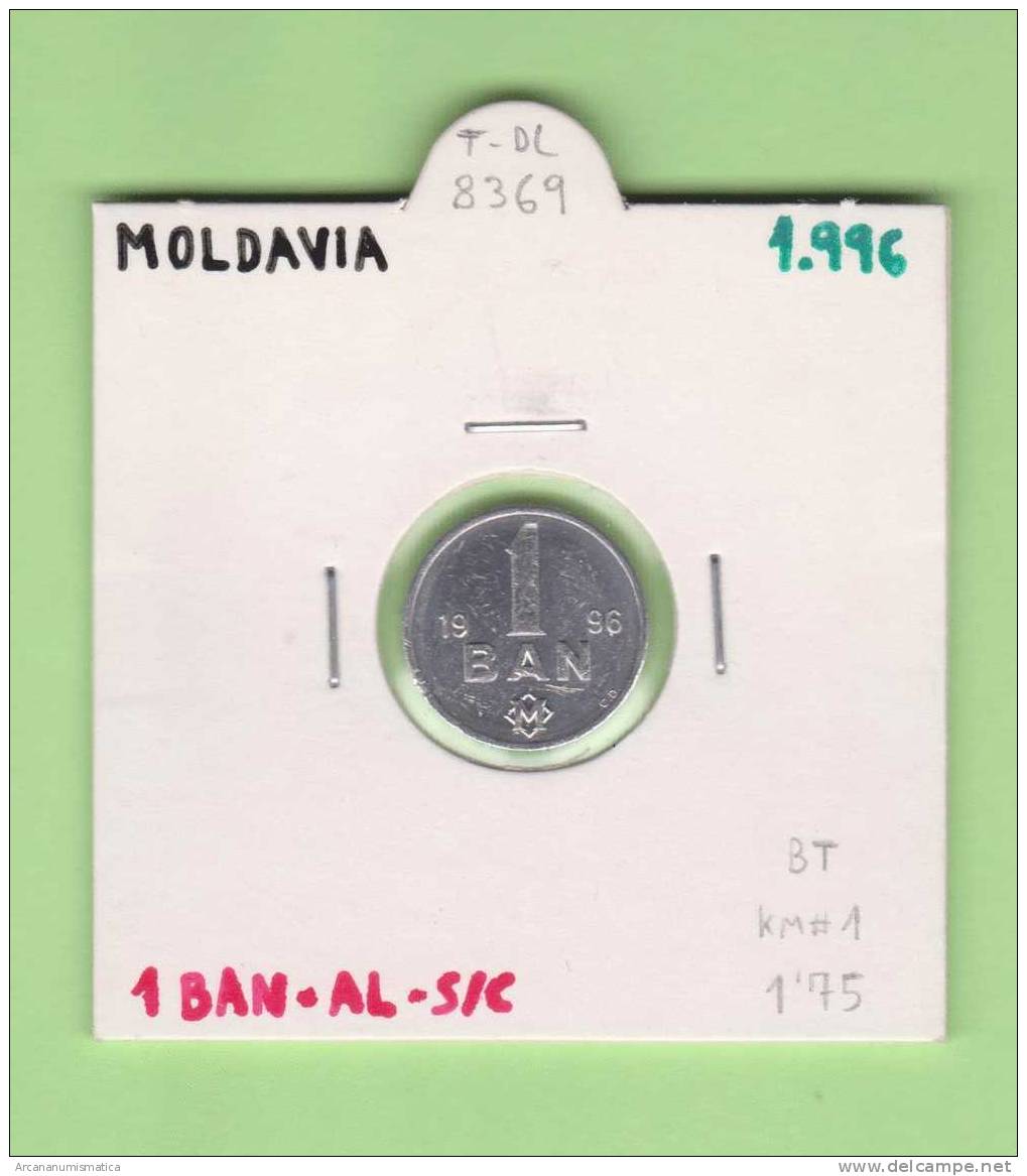 MOLDAVIA   1  BAN  1.996   AL  KM#1  SC/UNC    DL-8369 - Moldavia