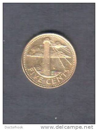 BARBADOS   5  CENTS  1988 (KM # 11) - Barbades