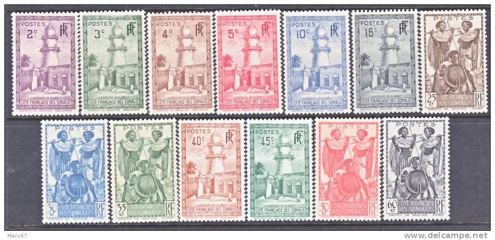 French Somali Coast  146+  * - Unused Stamps