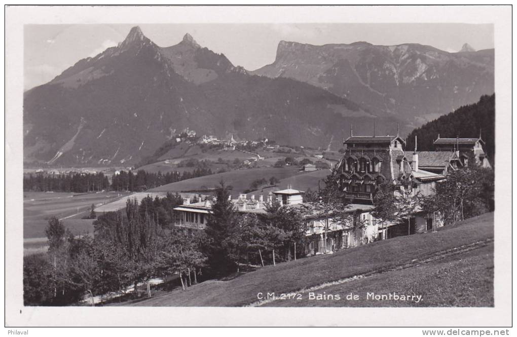 Bains De Montbarry -  Oblitérée Le Paquier  Montbarry Le 20.IX.1930 - Le Pâquier