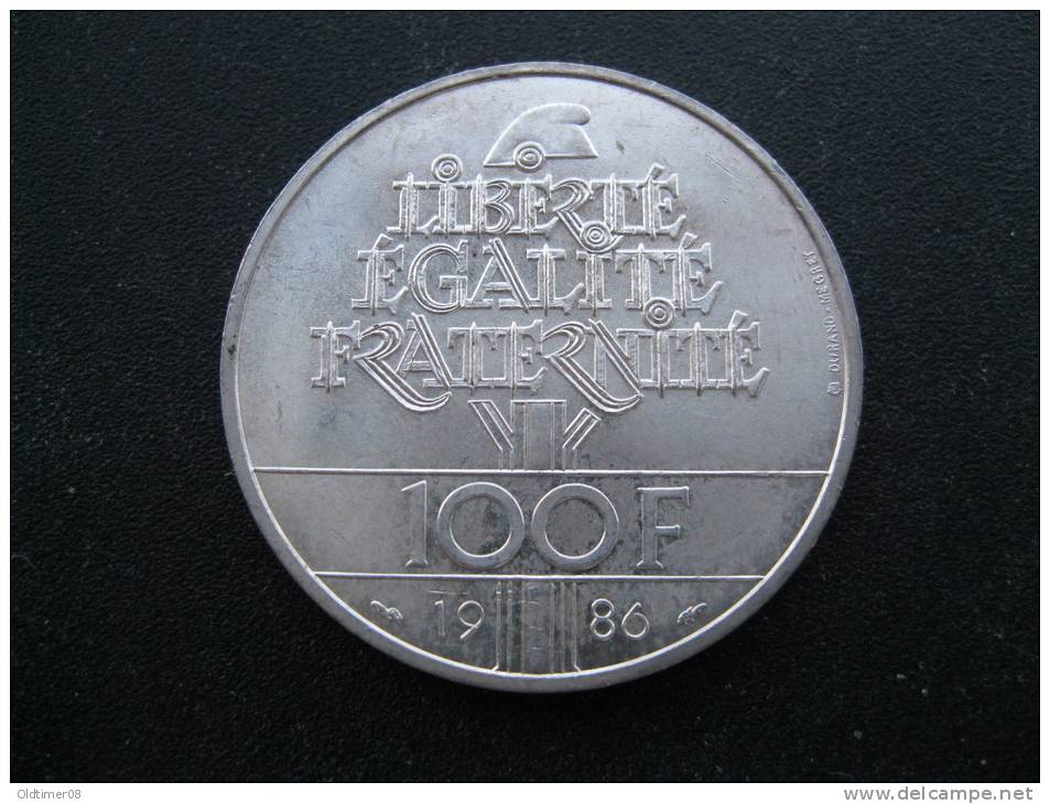 100 Francs, Argent,  LIBERTE,1986, SPL - Autres & Non Classés