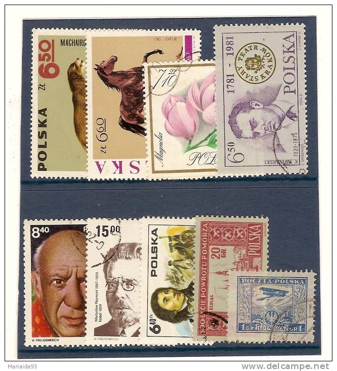 POLOGNE - POLAND - POLEN - LOT DE TIMBRES OBLITERES DIFFERENTS - Collections