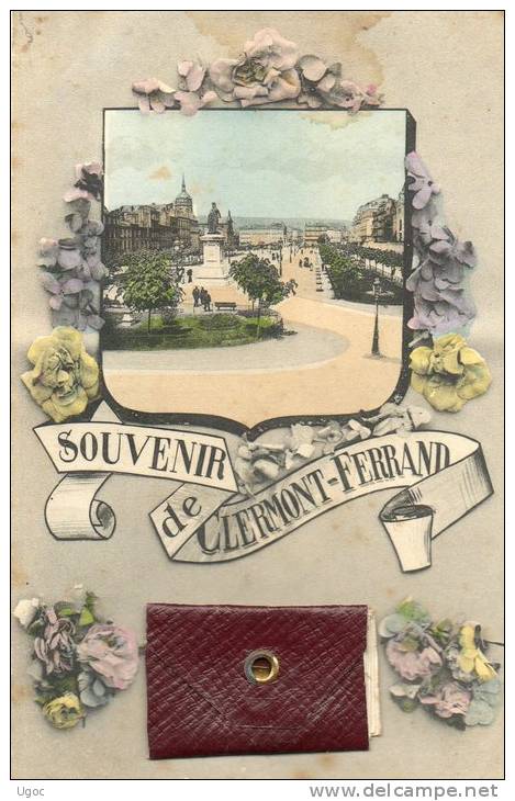 CPA - 63 - Souvenir De CLERMONT-FERRAND - Carte Avec Dépliant De 10 Vues - 652 - Clermont Ferrand