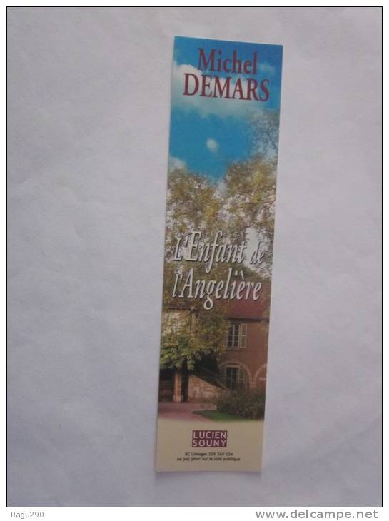 MARQUE PAGE DE ROMAN  :  L'ENFANT DE L' ANGELIERE - Bookmarks