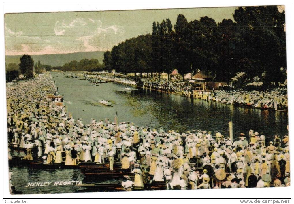 Old Postcard, Rowboats, Henley Regatta (pk5633) - Other & Unclassified