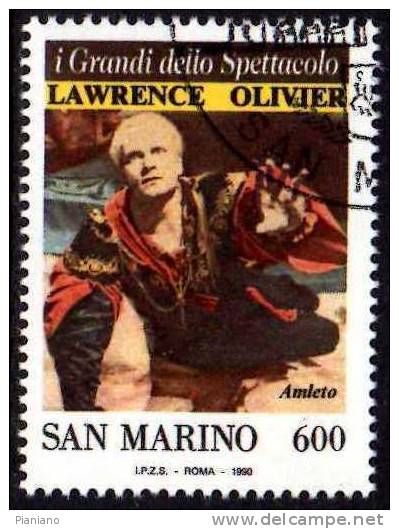PIA - SMA - 1990 : I Grandi Dello Spettacolo : Lawrence  Oliver- (SAS 1285-87) - Used Stamps