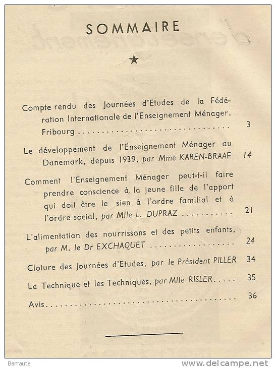 Brochure De 1946 CAHIERS D'enseignement Menager Familial  N° 6 - 7 . - Lesekarten