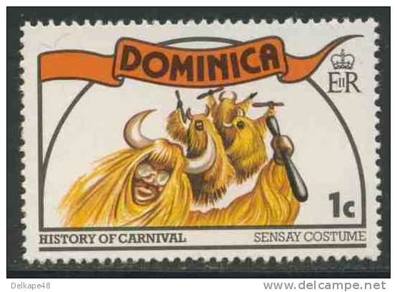 Dominica 1978 Mi 562  ** Sensay Costume - History Of Carnival / Stier-Kostüme Mit Strohumhang - Karneval / Carneval - Carnaval