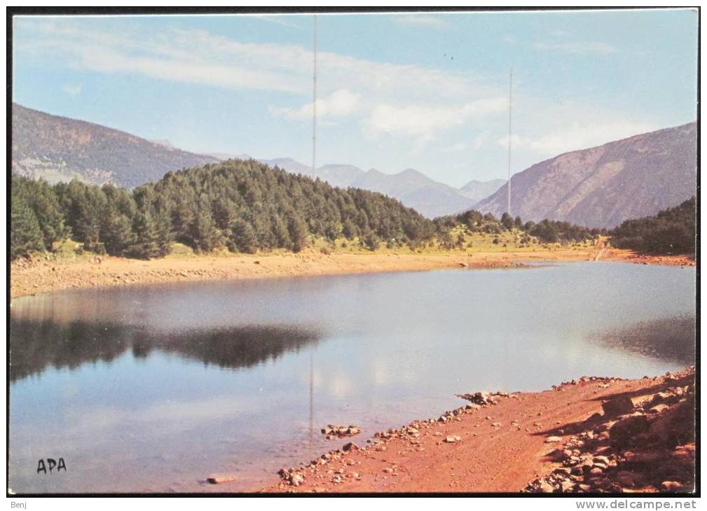 CPA Carte Postale ANDORRE VALLS D´ANDORRA Estany D´Engolasters Lac Antennes Radio Andorra (J) - Andorre
