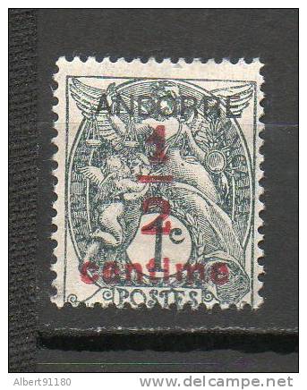 ANDORRE 1/2 S 1c Gris Noir 1931 N°1 - Neufs